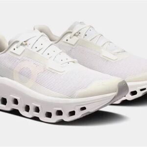 On Cloudmonster Void White Women’s 8 Running Shoes NIB